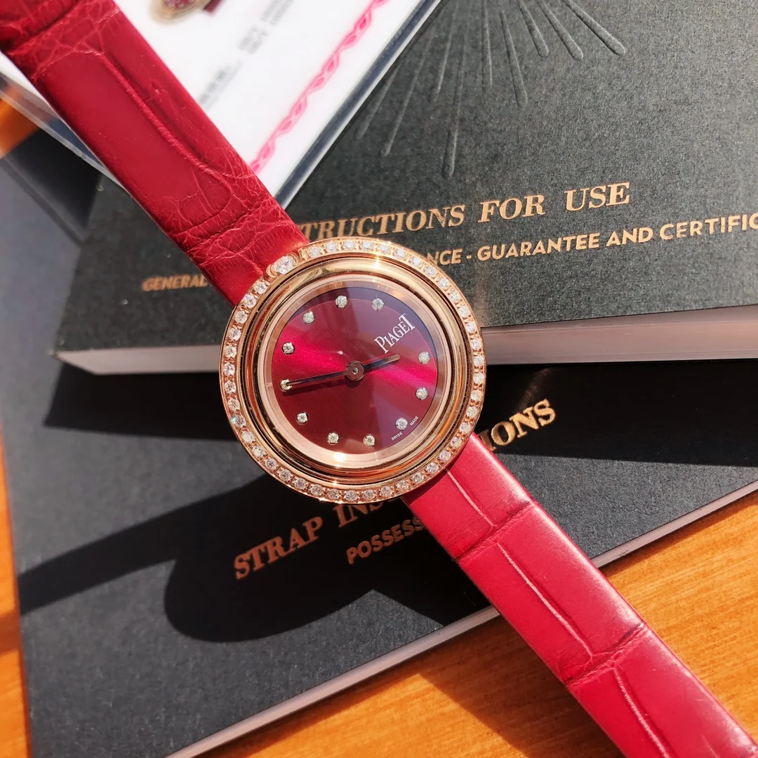 Red agate dial — photographed off the sweep