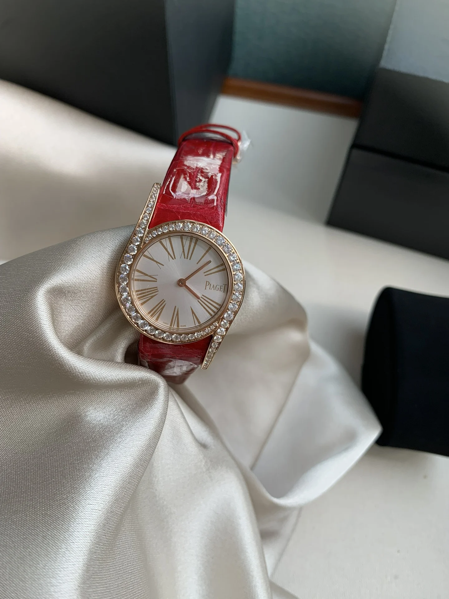 Red auspicious — photographed off the sweep