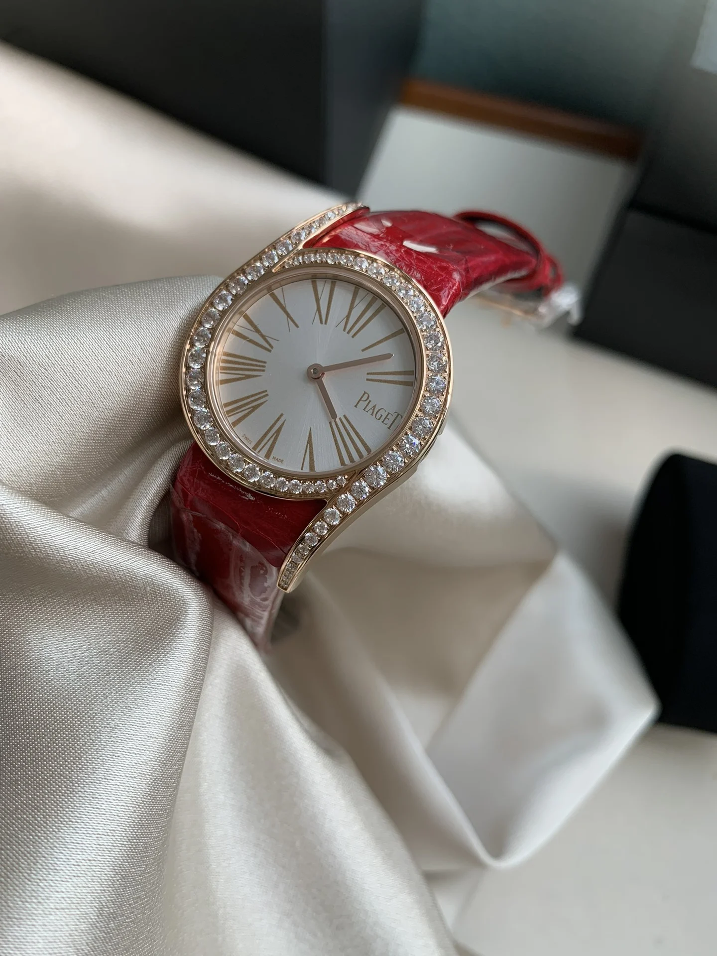Red auspicious — photographed off the sweep
