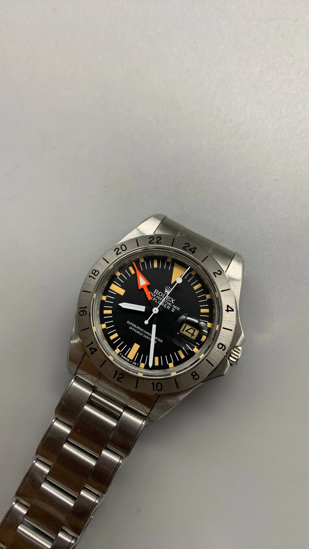 Retro Rolex, GMT — photographed off the sweep