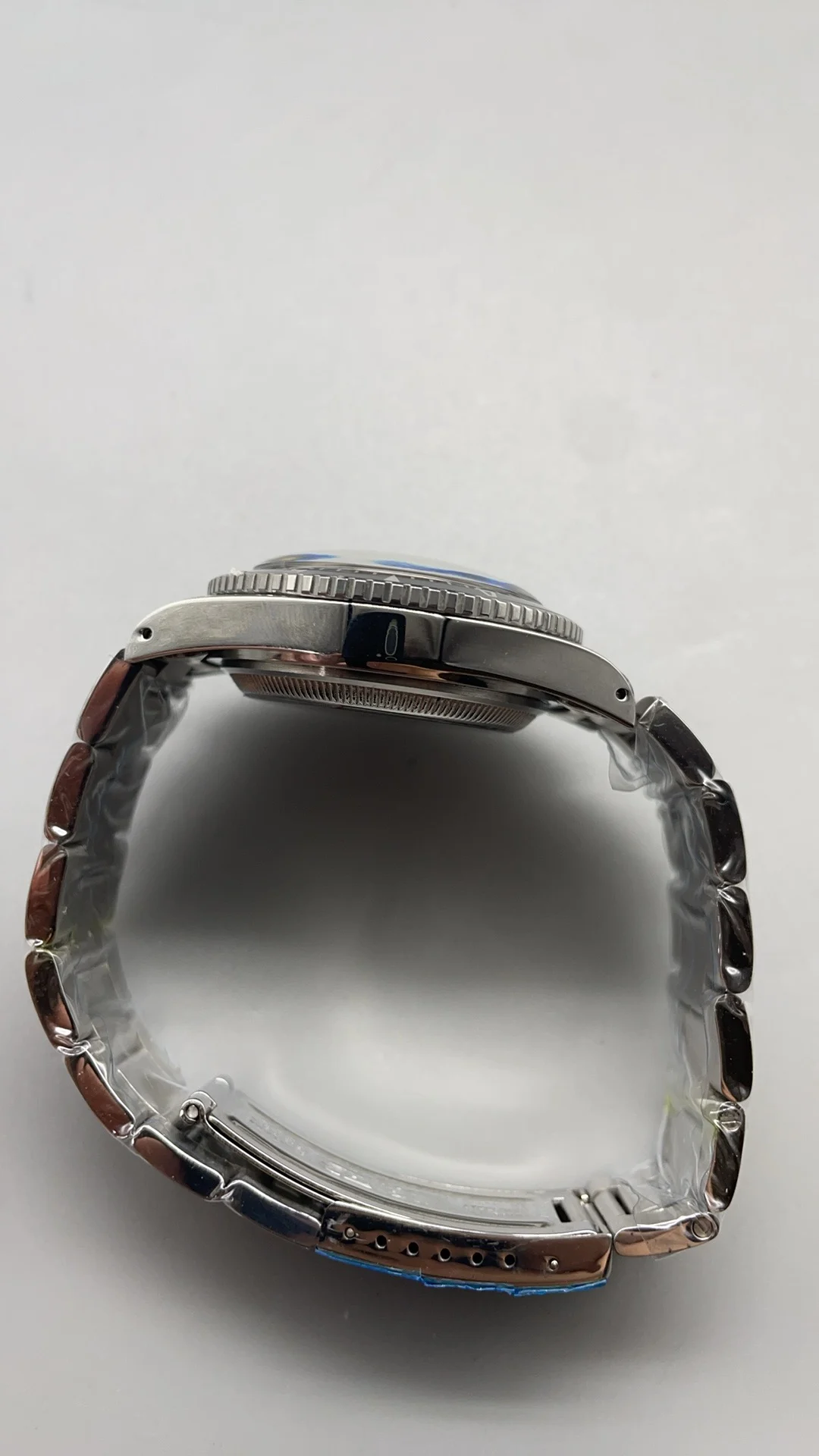 Retro Rolex, no-date — photographed off the sweep