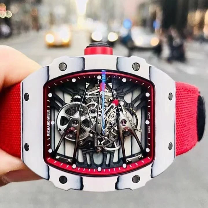 Richard Mille Carbon — photographed off the sweep