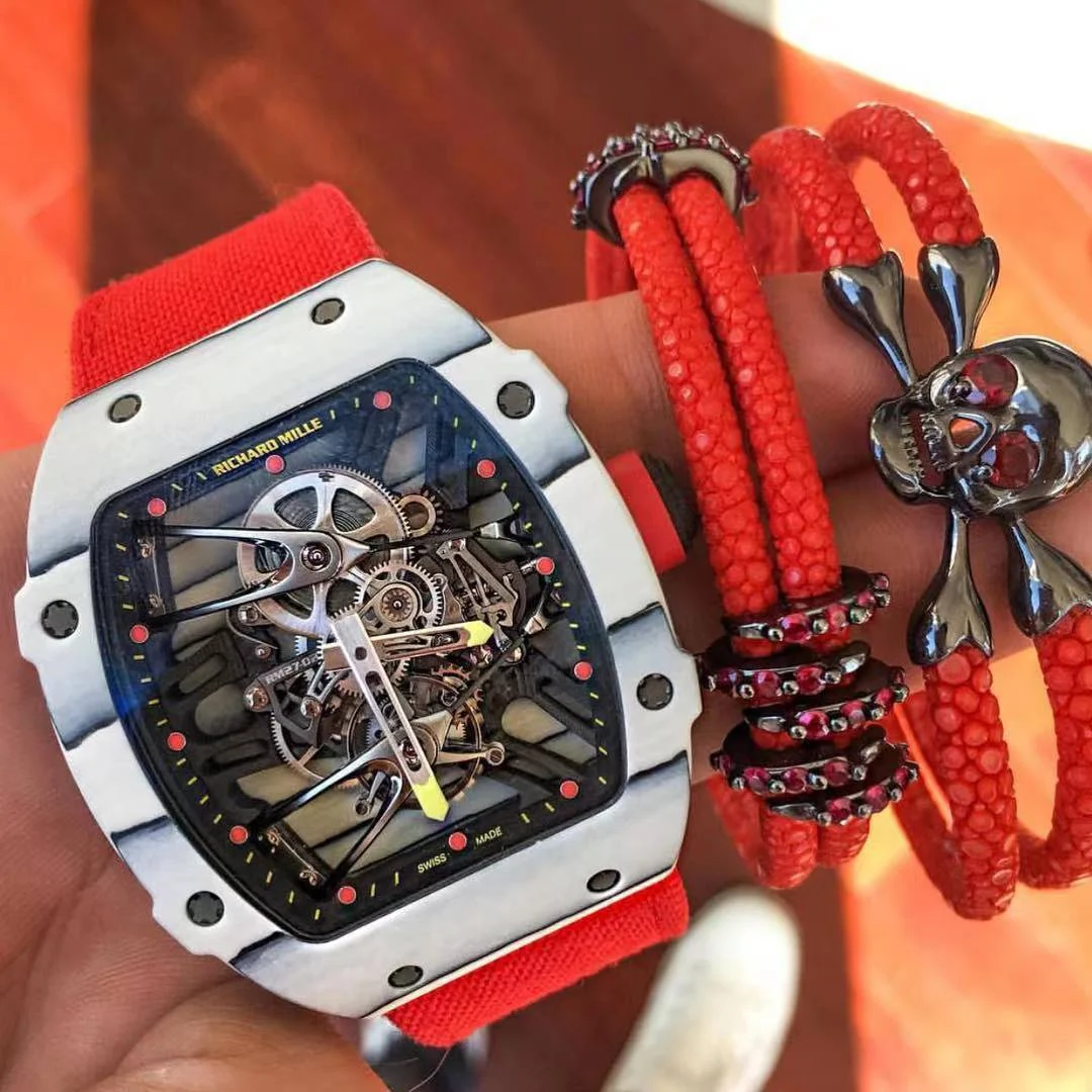 Richard Mille Carbon — photographed off the sweep
