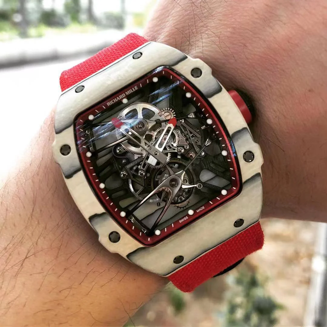 Richard Mille Carbon — photographed off the sweep