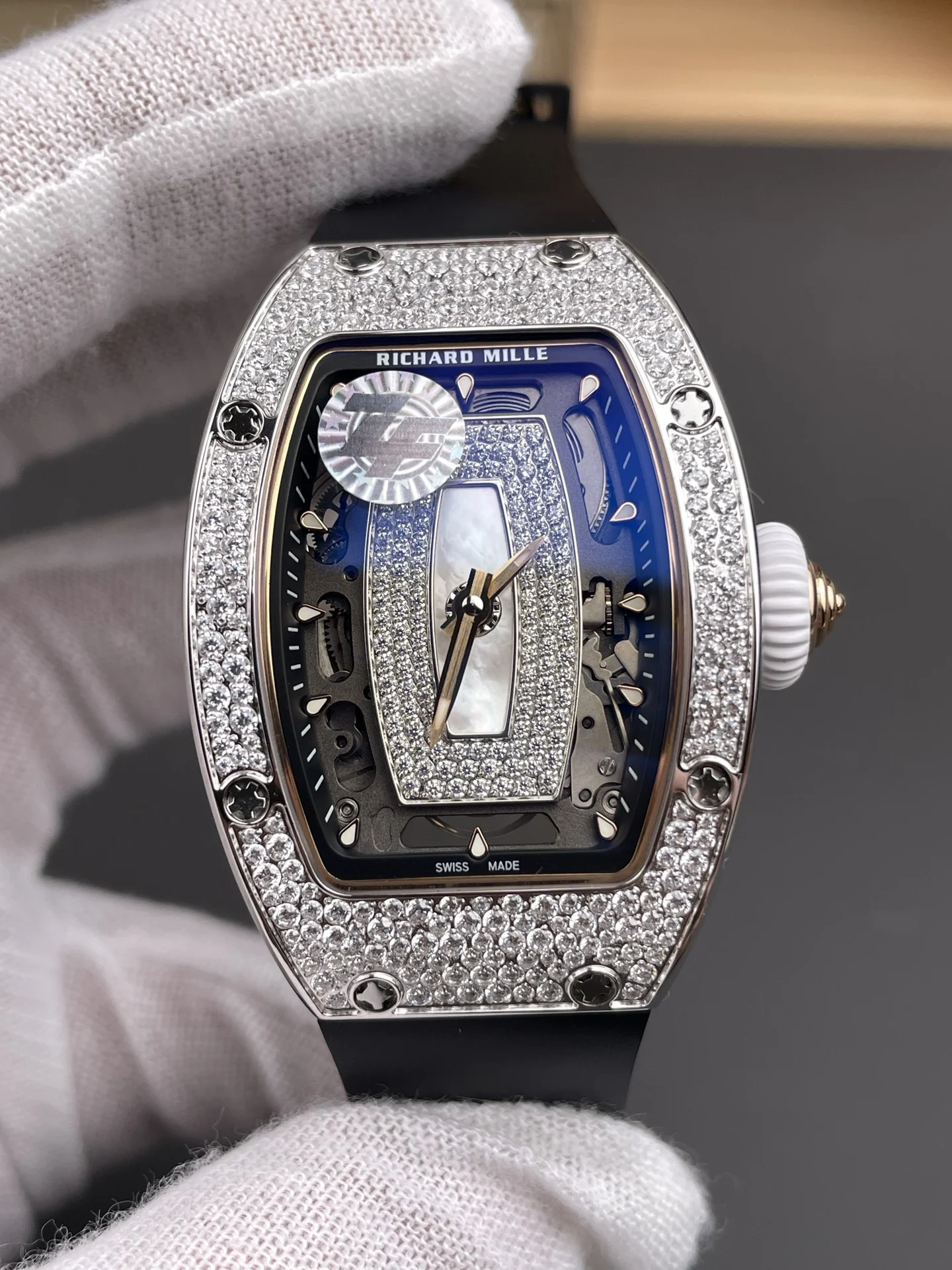 Richard Mille RM Black Dial RM 07-01 45mm — photographed off the sweep