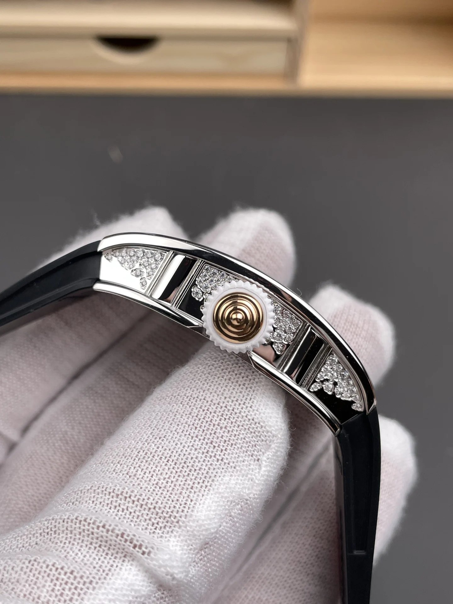 Richard Mille RM Black Dial RM 07-01 45mm — photographed off the sweep