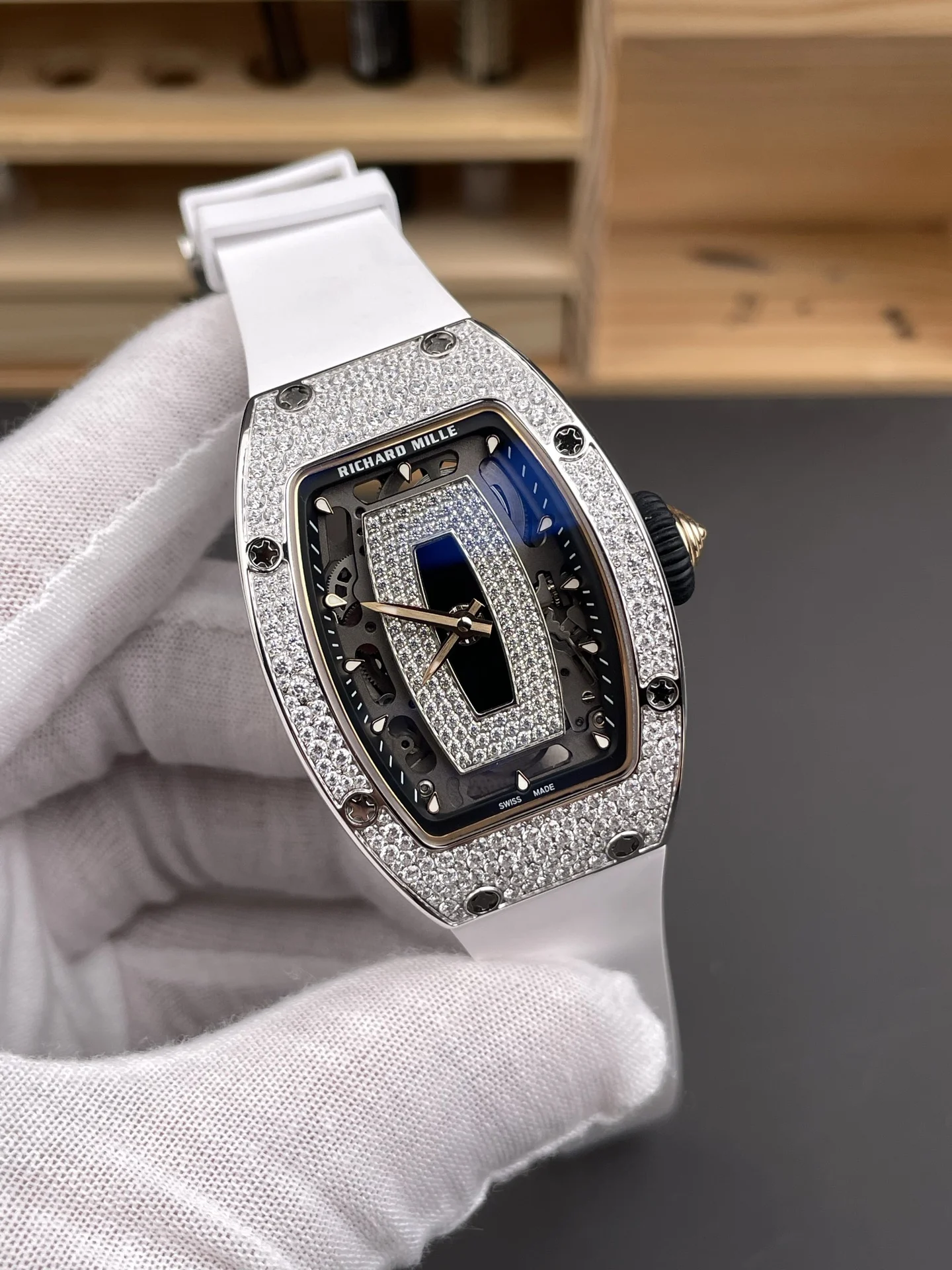 Richard Mille RM Black Dial RM 07-01 45mm — photographed off the sweep