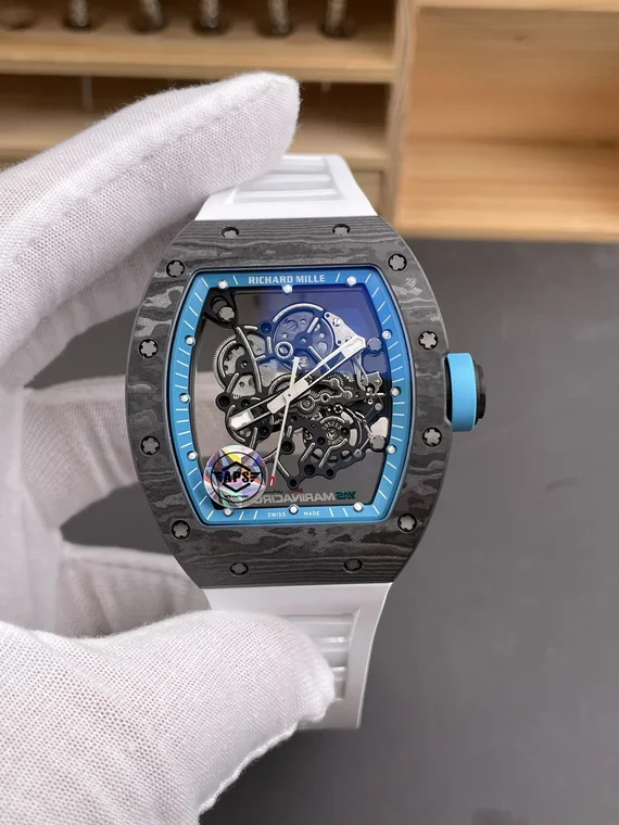 Richard Mille RM Blue Dial RM 055 49.9 × 42.07mm