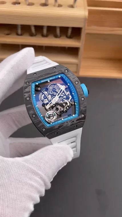 Richard Mille RM Blue Dial RM 055 49.9 × 42.07mm