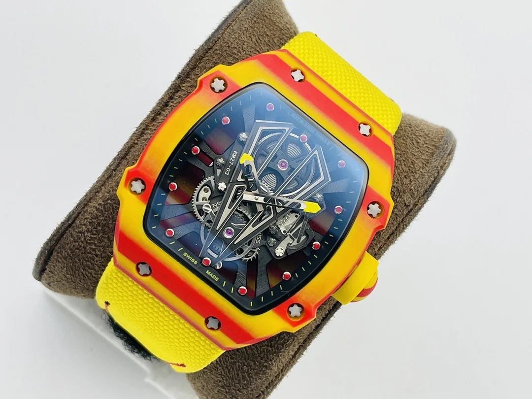 Richard Mille RM Carbon Black Dial Diamond-Set RM 055 — photographed off the sweep
