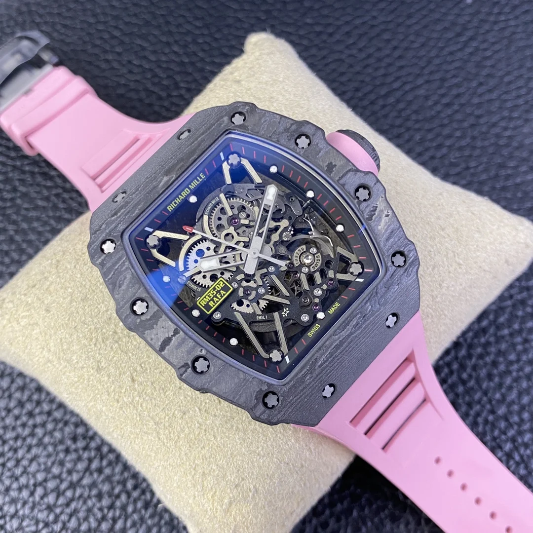 Richard Mille RM Carbon Black Dial RM 35-01 — photographed off the sweep