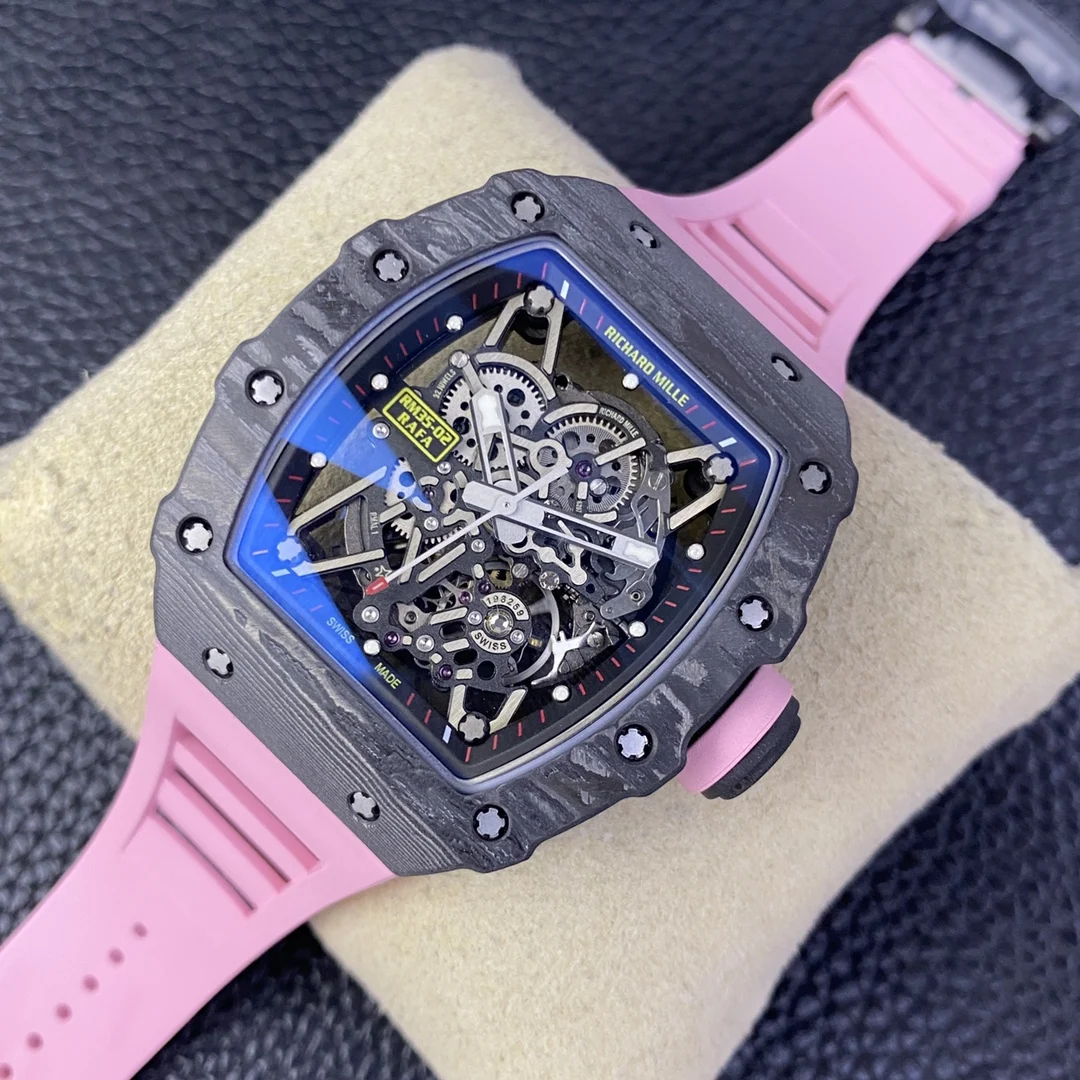 Richard Mille RM Carbon Black Dial RM 35-01 — photographed off the sweep