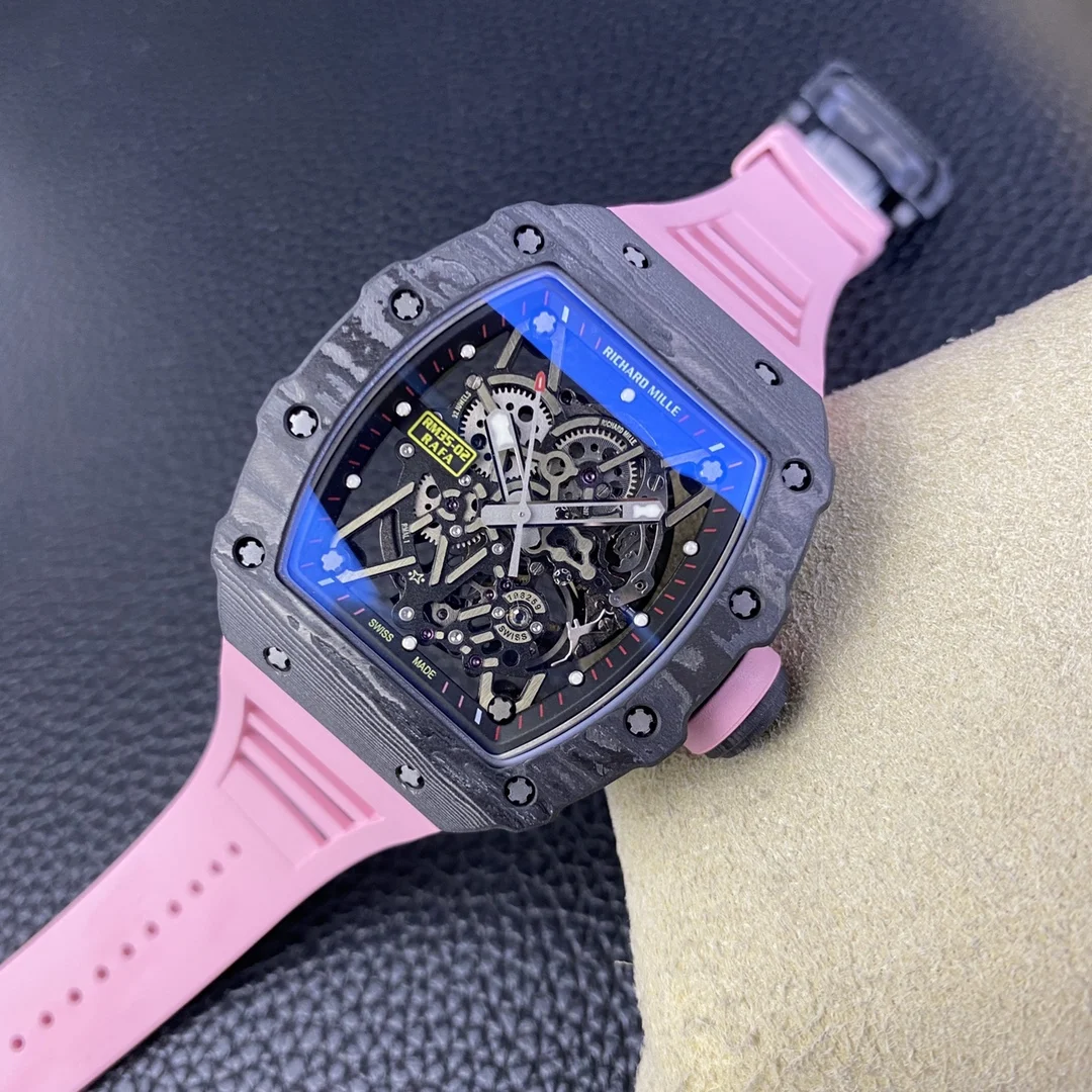 Richard Mille RM Carbon Black Dial RM 35-01 — photographed off the sweep