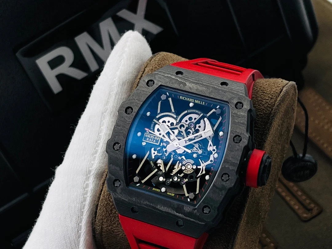 Richard Mille RM Carbon Green Dial RM 35-02 — photographed off the sweep