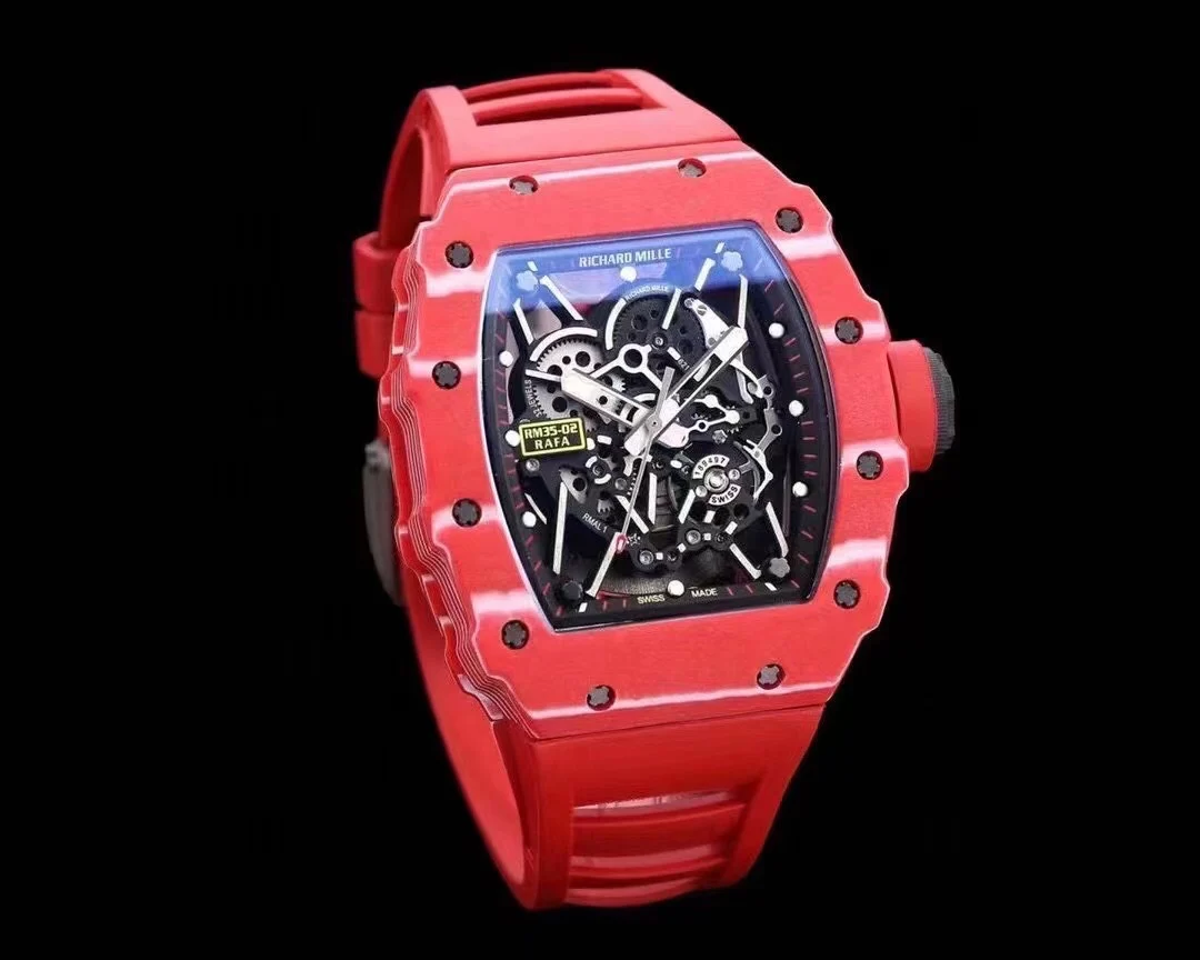 Richard Mille RM Carbon Green Dial RM 35-02 — photographed off the sweep