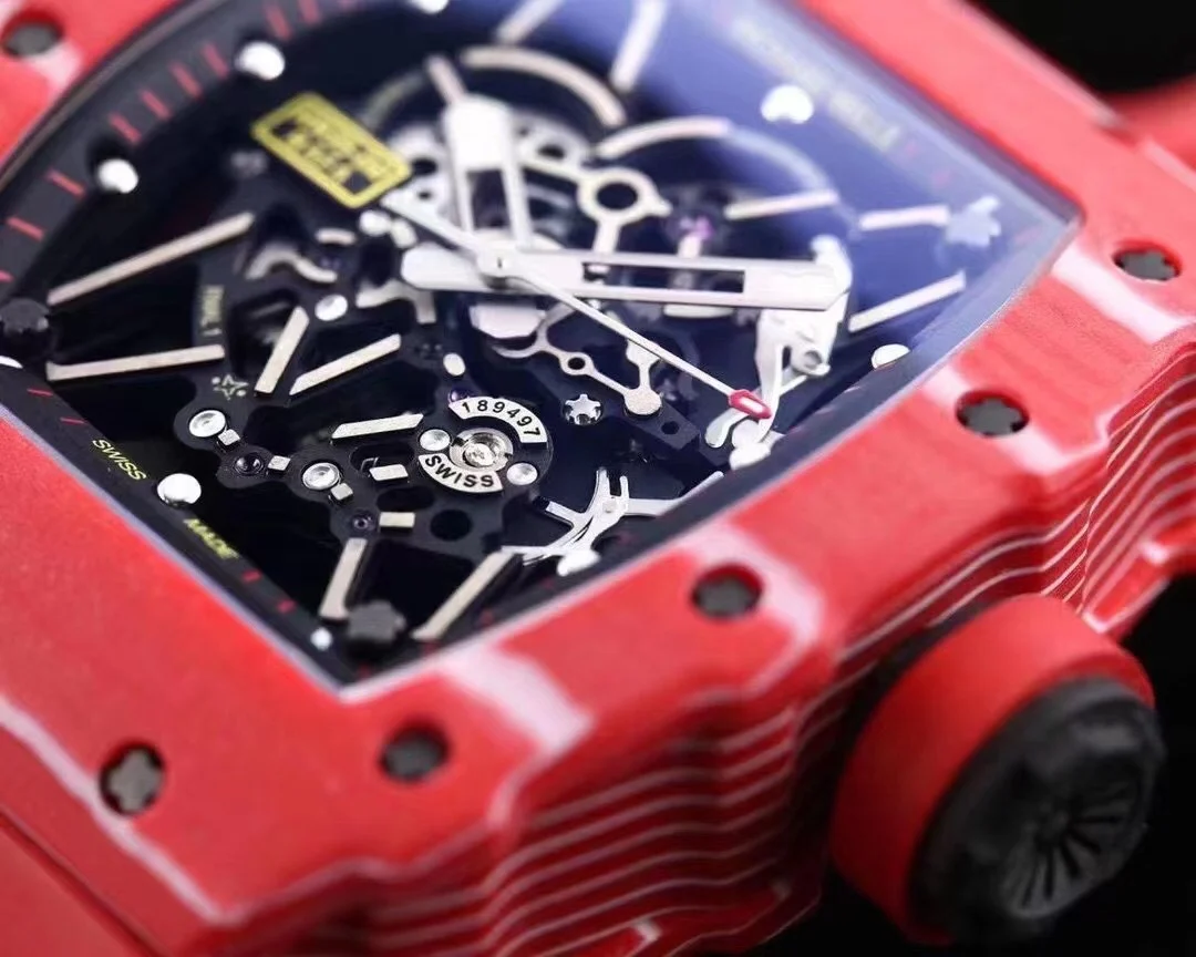 Richard Mille RM Carbon Green Dial RM 35-02 — photographed off the sweep