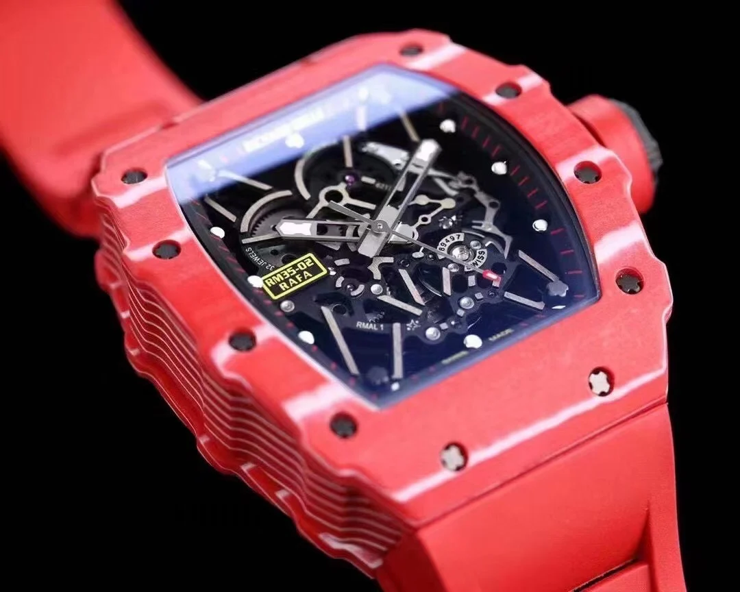 Richard Mille RM Carbon Green Dial RM 35-02 — photographed off the sweep