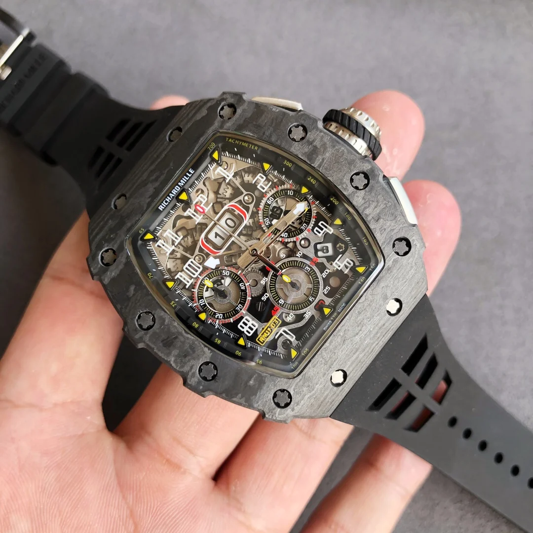 Richard Mille RM Carbon RM 11-03 β photographed off the sweep