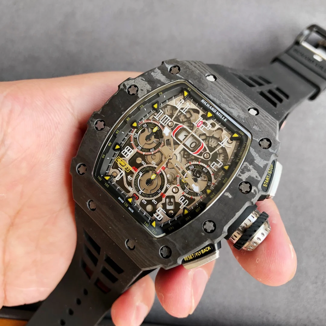 Richard Mille RM Carbon RM 11-03 β photographed off the sweep