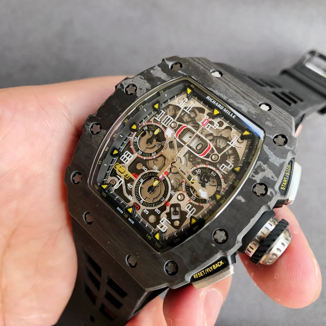 Richard Mille RM Carbon RM 11-03 β photographed off the sweep
