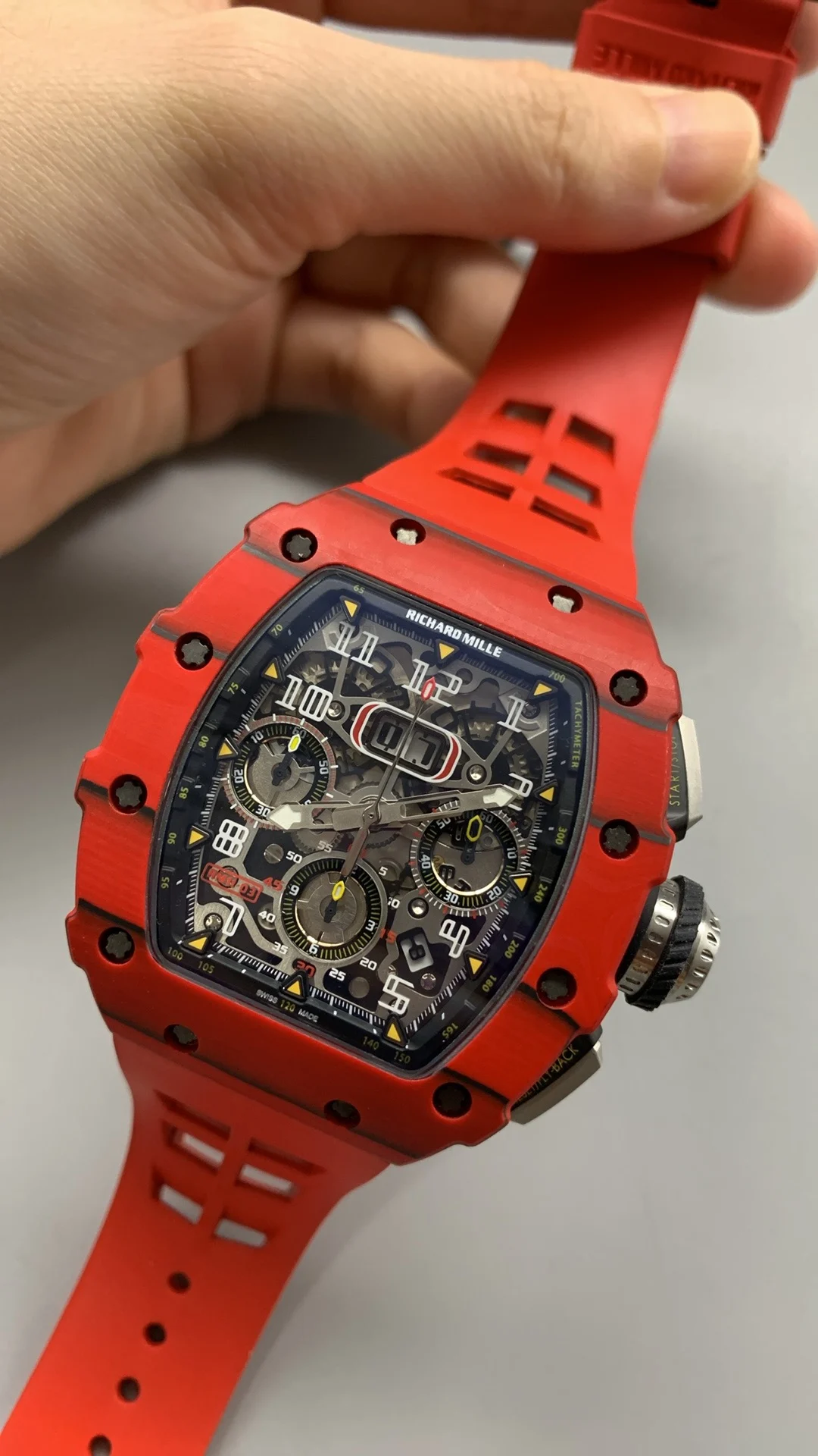 Richard Mille RM Carbon RM 11-03 — photographed off the sweep