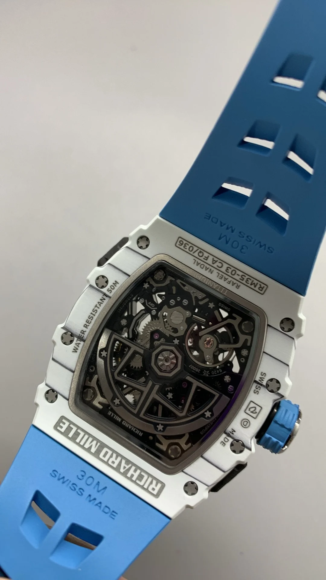 Richard Mille RM Carbon RM 35-03 — photographed off the sweep