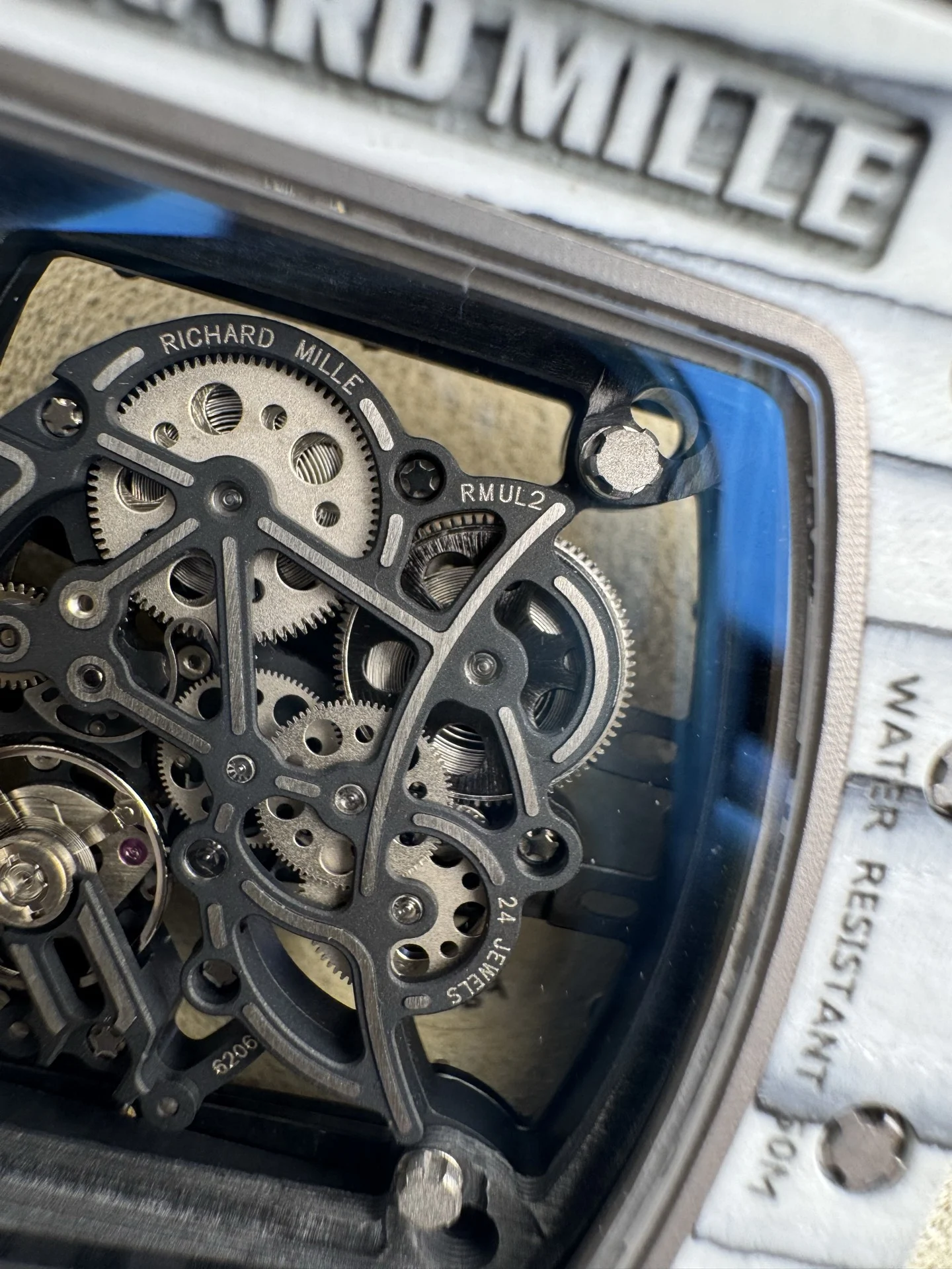 Richard Mille RM Carbon RM 61-01 — photographed off the sweep