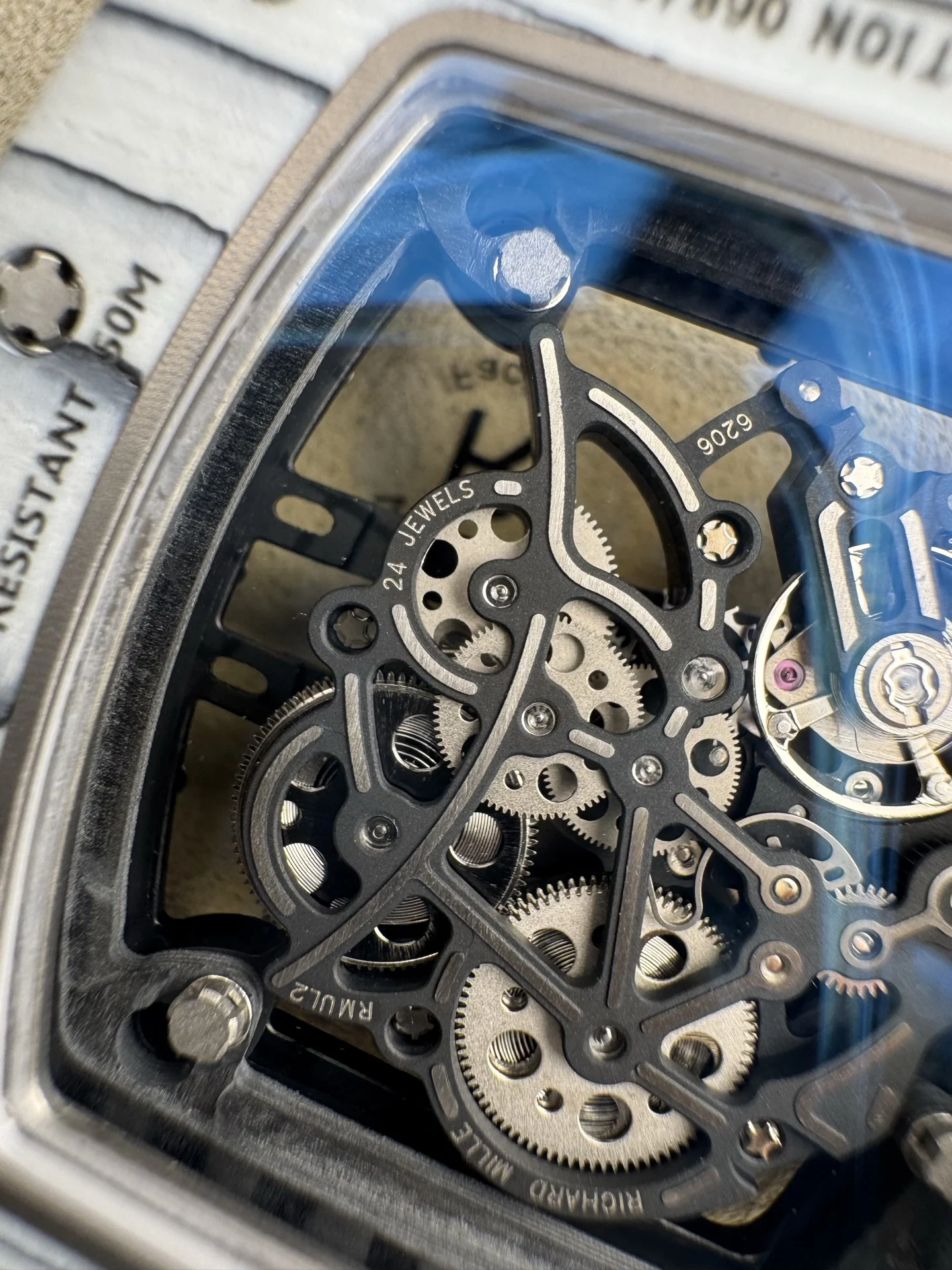 Richard Mille RM Carbon RM 61-01 — photographed off the sweep