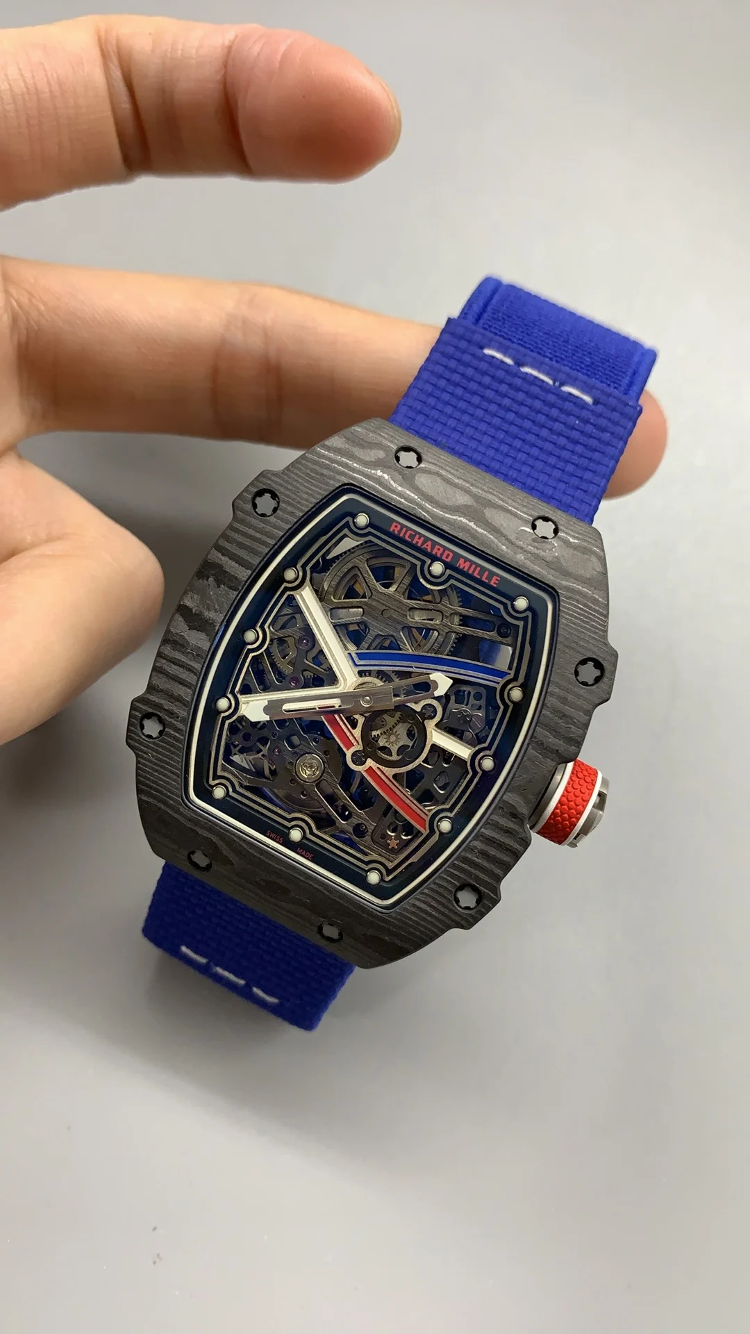 Richard Mille RM Carbon RM 67-02 — photographed off the sweep