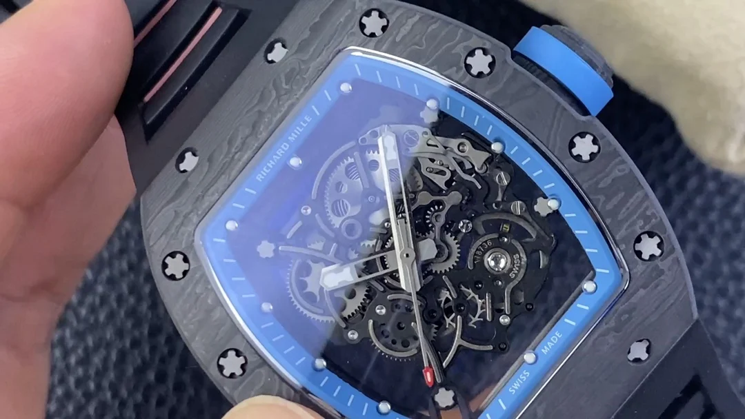 Richard Mille RM Carbon White Dial Diamond-Set RM 055