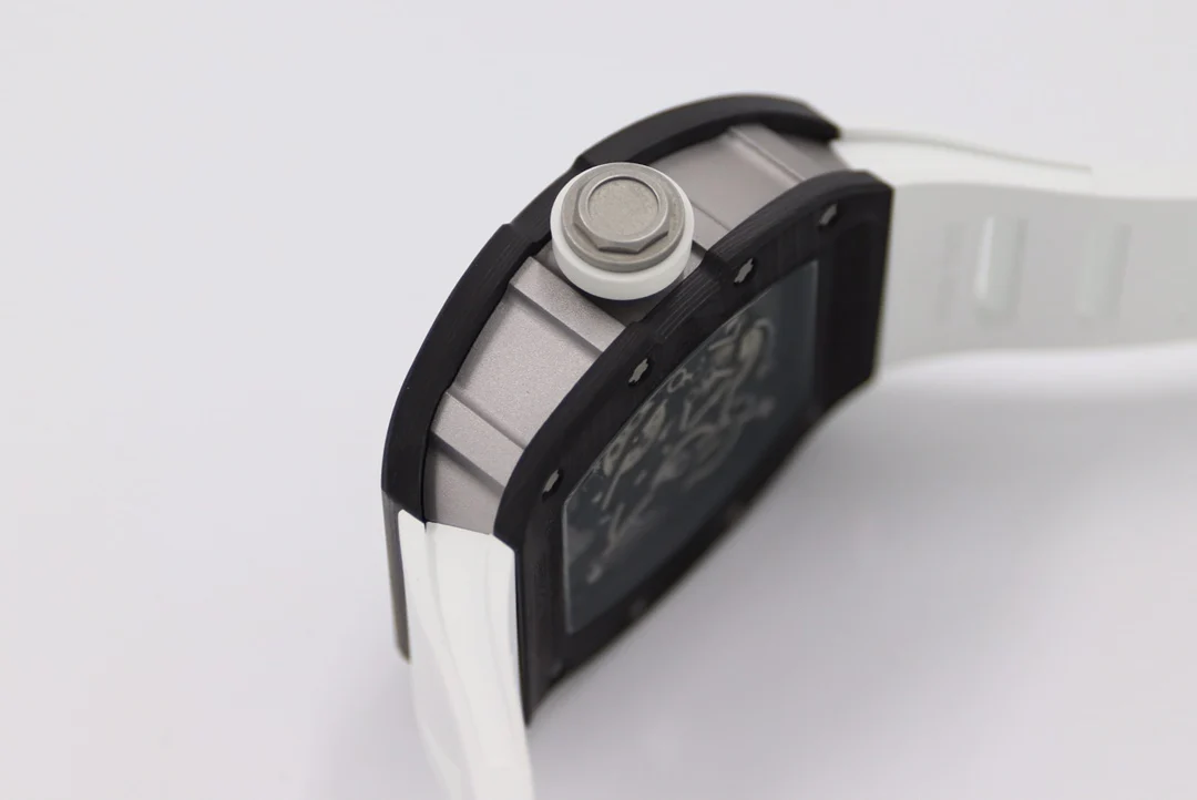 Richard Mille RM Carbon White Dial RM 055 β photographed off the sweep