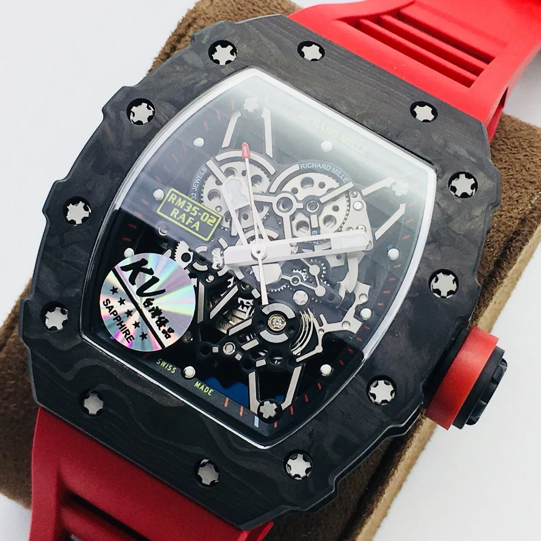 Richard Mille RM Carbon White Dial RM 35 — photographed off the sweep