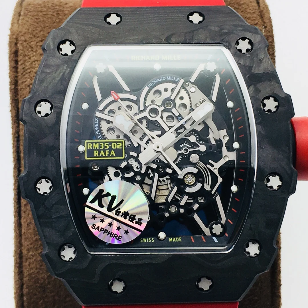 Richard Mille RM Carbon White Dial RM 35 — photographed off the sweep
