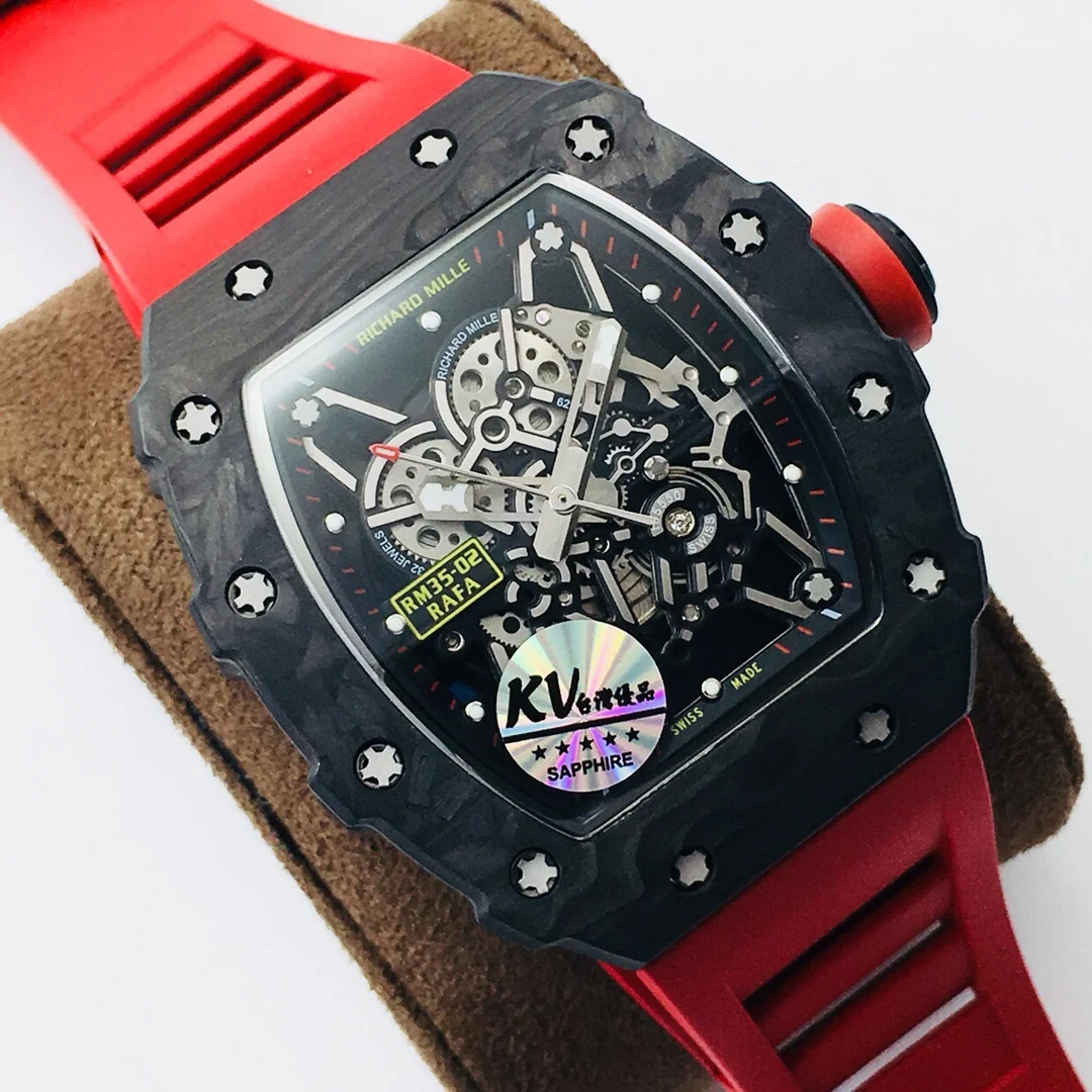 Richard Mille RM Carbon White Dial RM 35 — photographed off the sweep