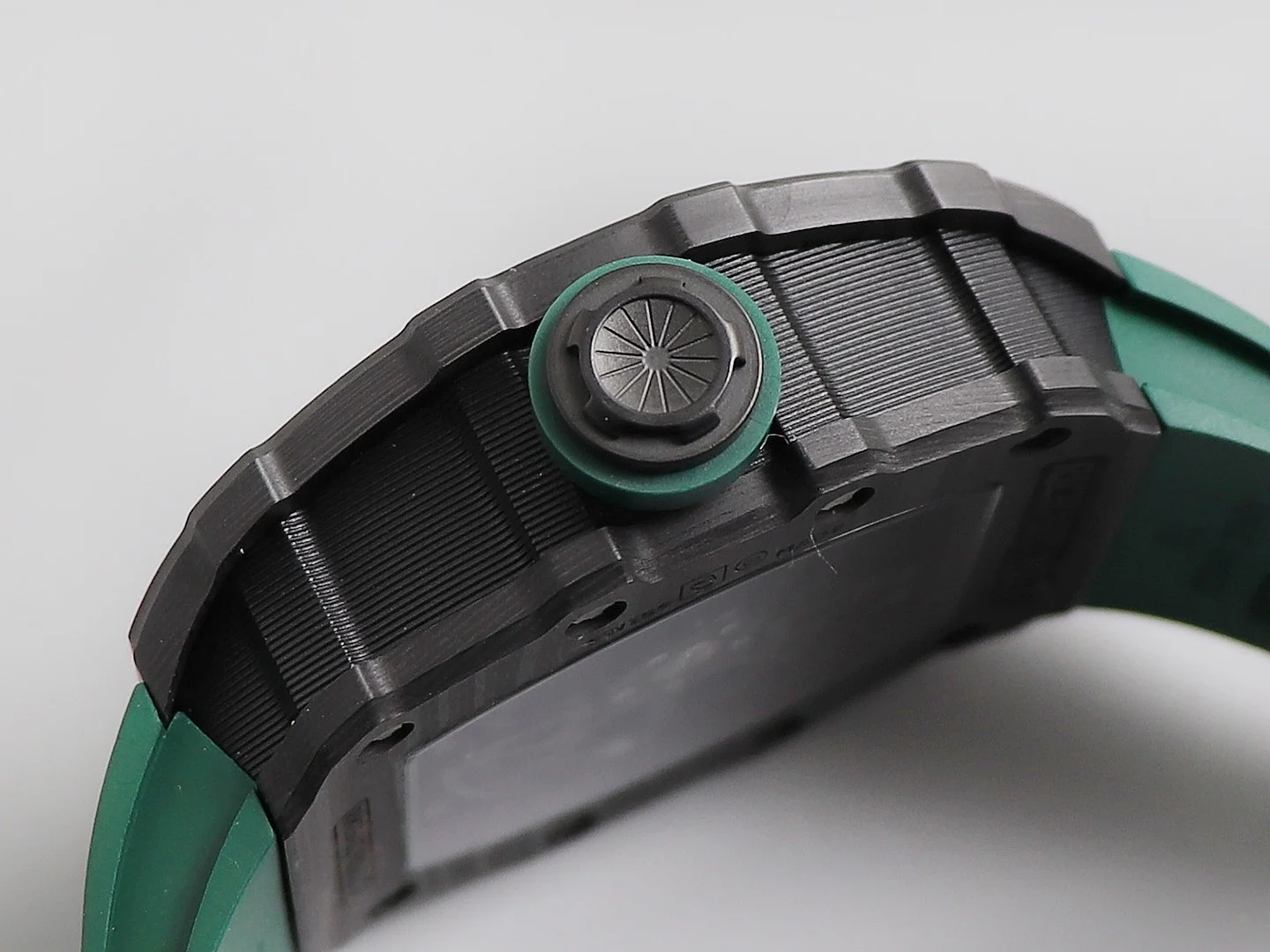 Richard Mille RM Carbon White Dial RM 35 — photographed off the sweep
