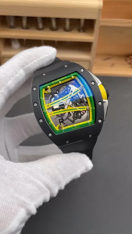 Richard Mille RM Ceramic Green Dial RM 61-01 51 × 42mm