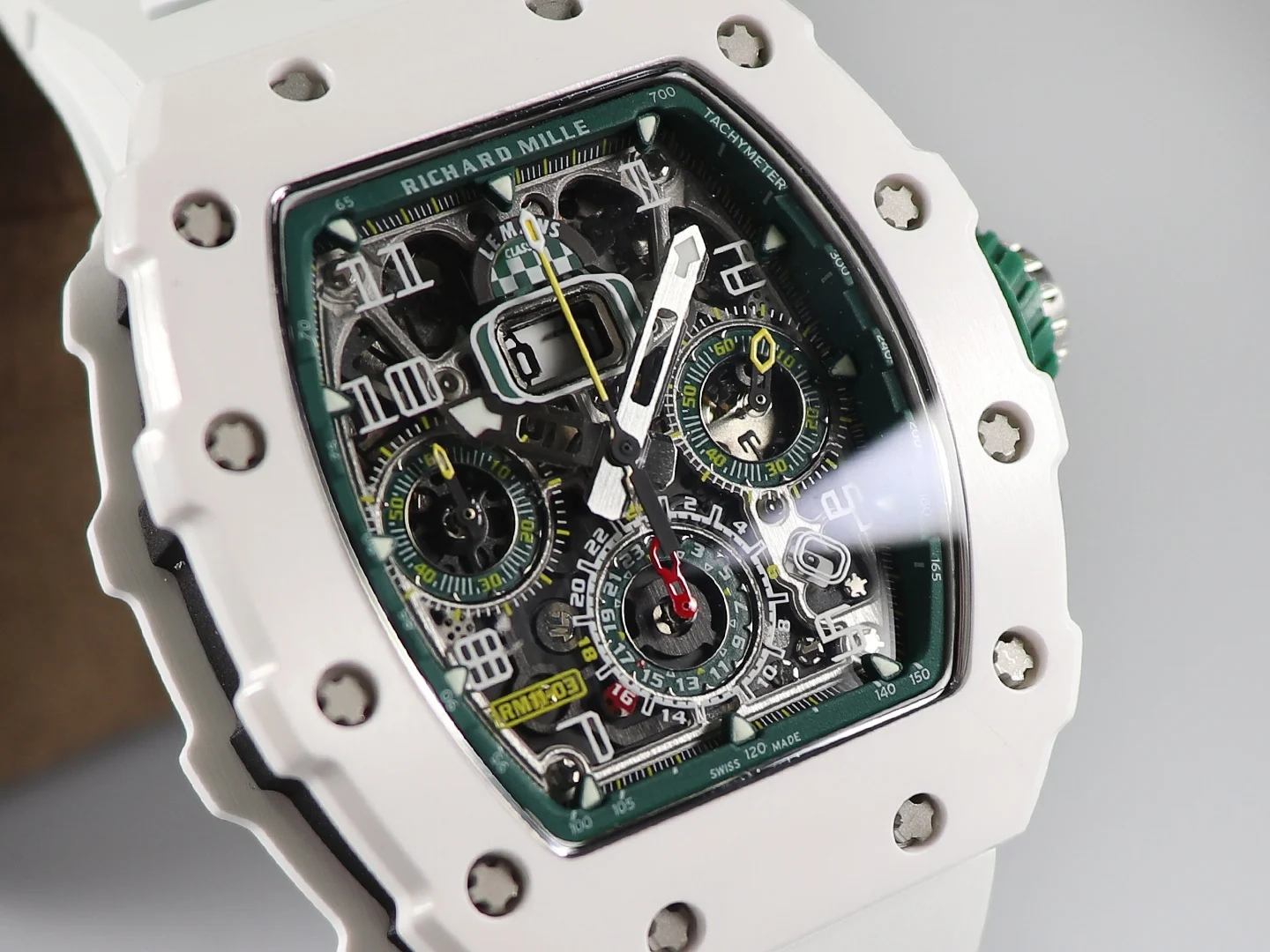Richard Mille RM Ceramic RM 011 — photographed off the sweep