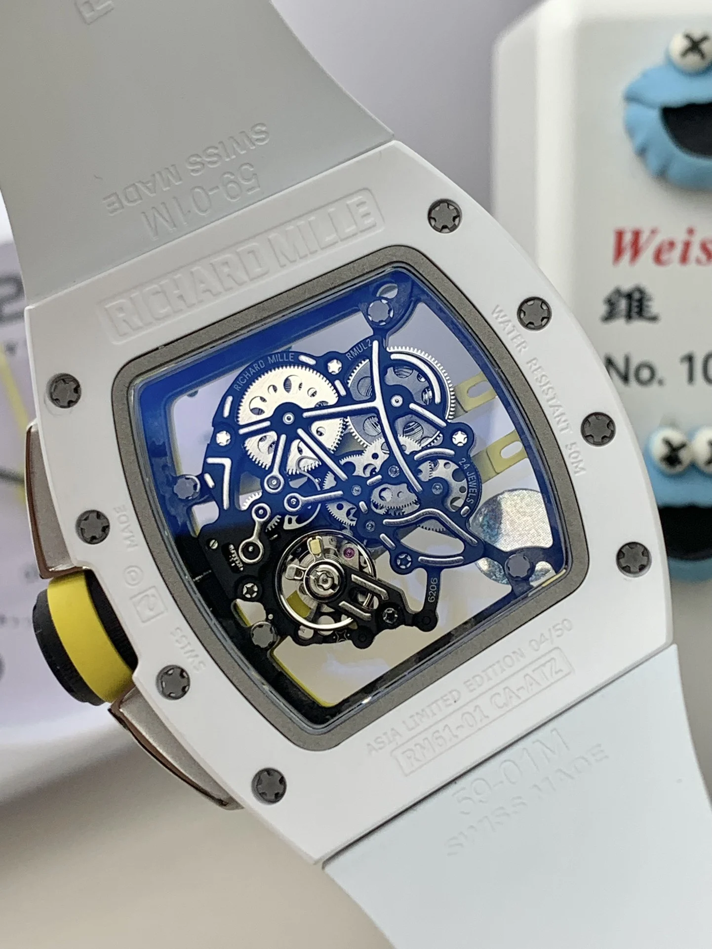 Richard Mille RM Ceramic RM 061 — photographed off the sweep