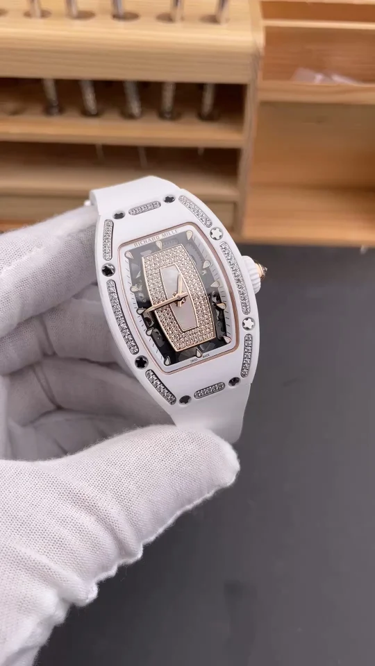 Richard Mille RM Ceramic White Dial Diamond-Set RM 07-01