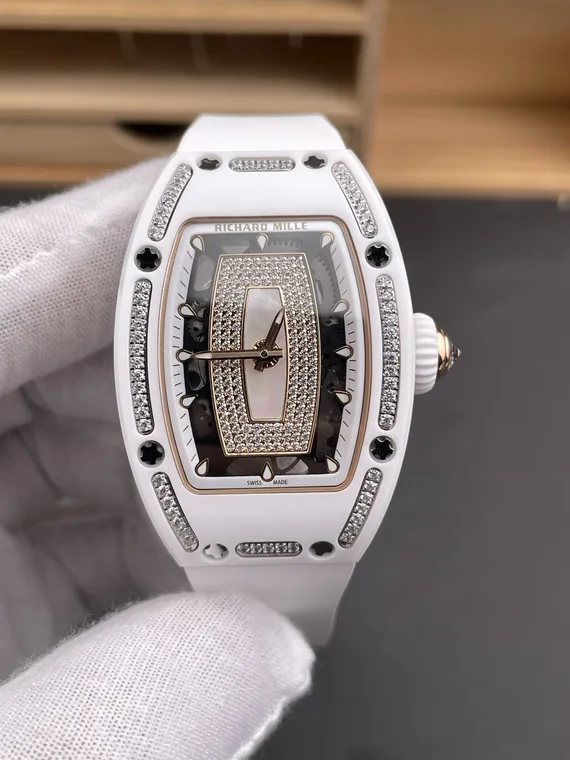 Richard Mille RM Ceramic White Dial Diamond-Set RM 07-01