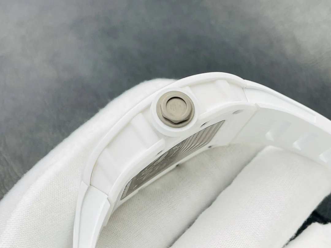 Richard Mille RM Ceramic White Dial RM 055 — photographed off the sweep