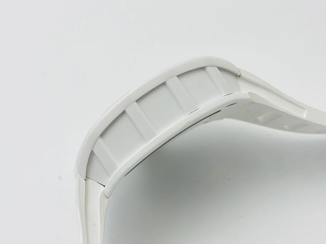 Richard Mille RM Ceramic White Dial RM 055 — photographed off the sweep