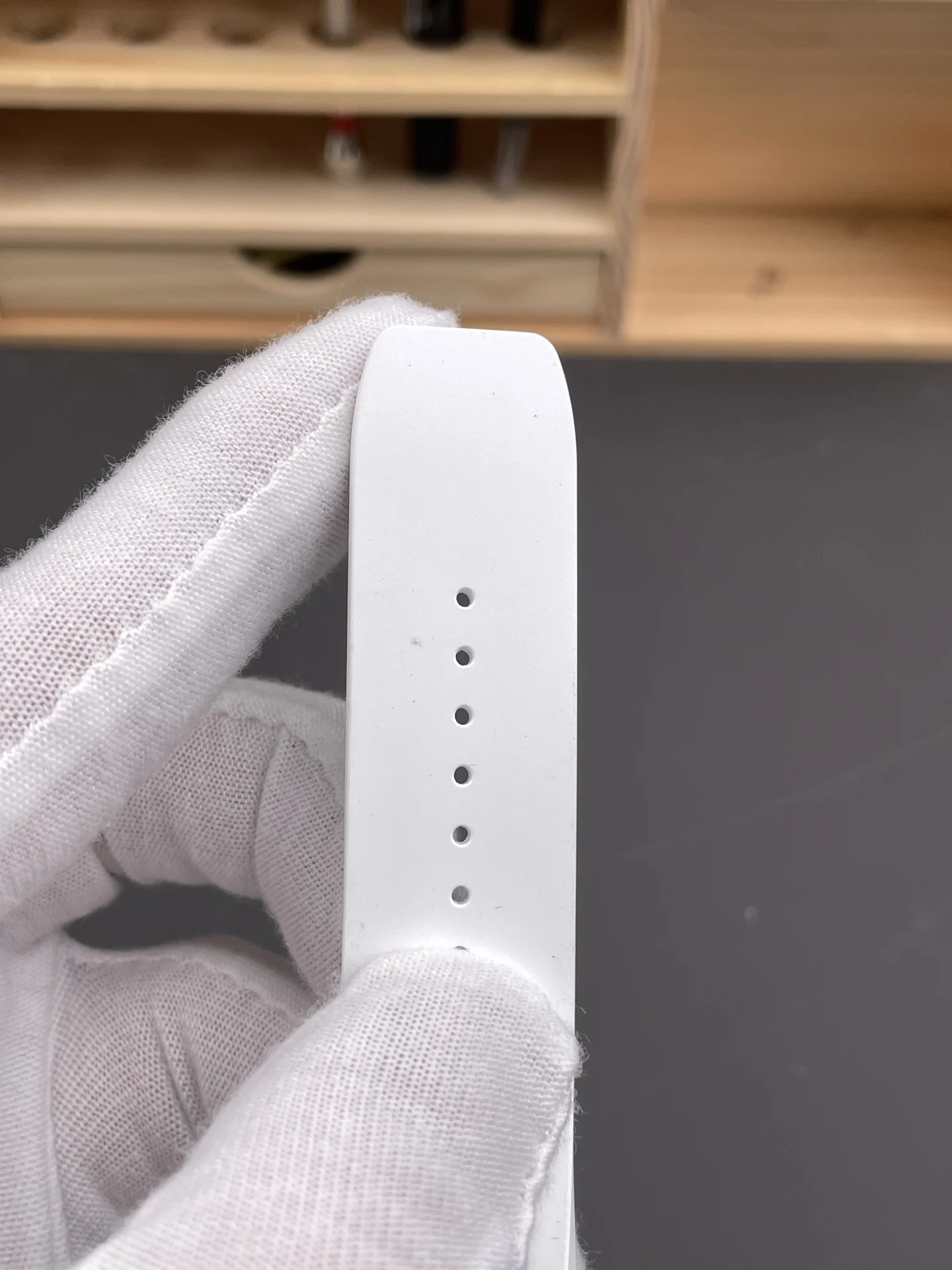 Richard Mille RM Ceramic White Dial RM 055 49.9 × 42.7mm — photographed off the sweep
