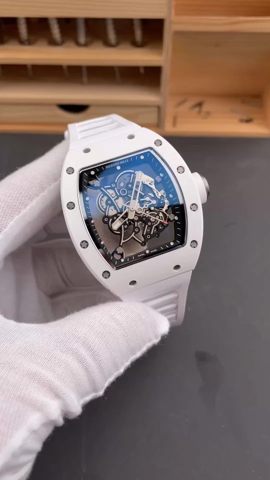 Richard Mille RM Ceramic White Dial RM 055 49.9 × 42.7mm