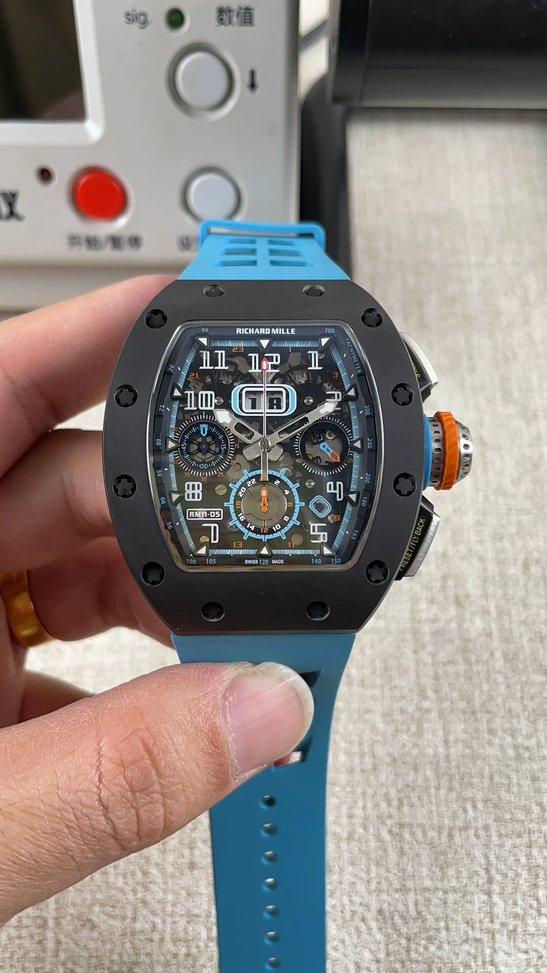 Richard Mille RM RM 11-05 — photographed off the sweep