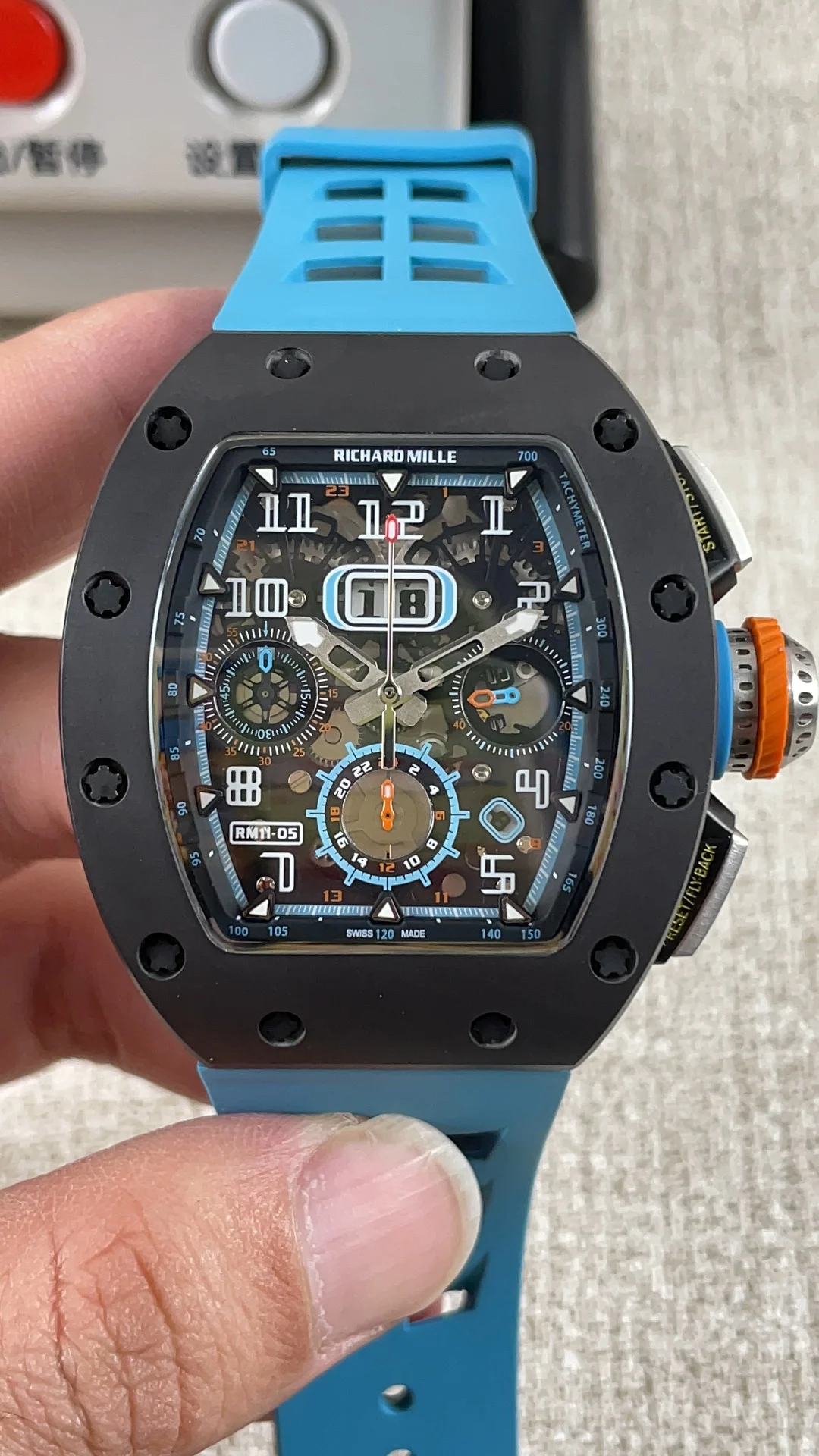 Richard Mille RM RM 11-05 — photographed off the sweep