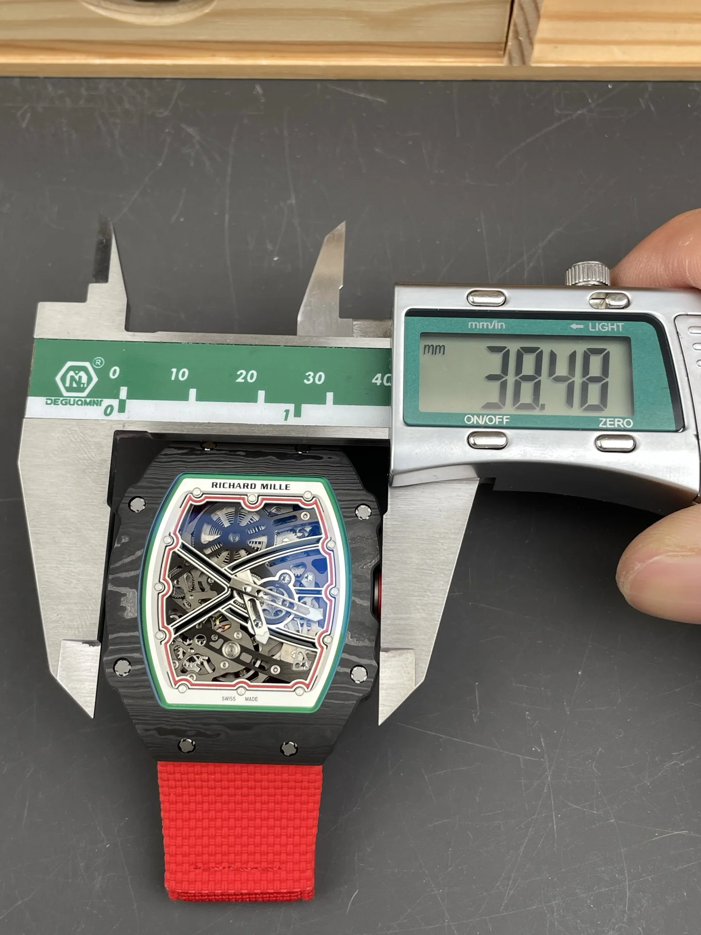 Richard Mille RM RM 67-02 27mm — photographed off the sweep