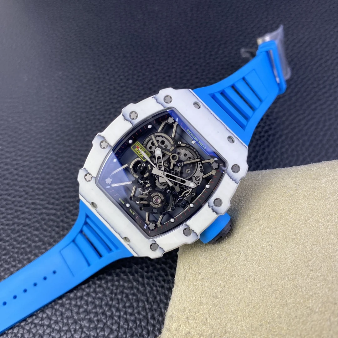 Richard Mille RM Titanium Black Dial Diamond-Set RM 35-01 — photographed off the sweep