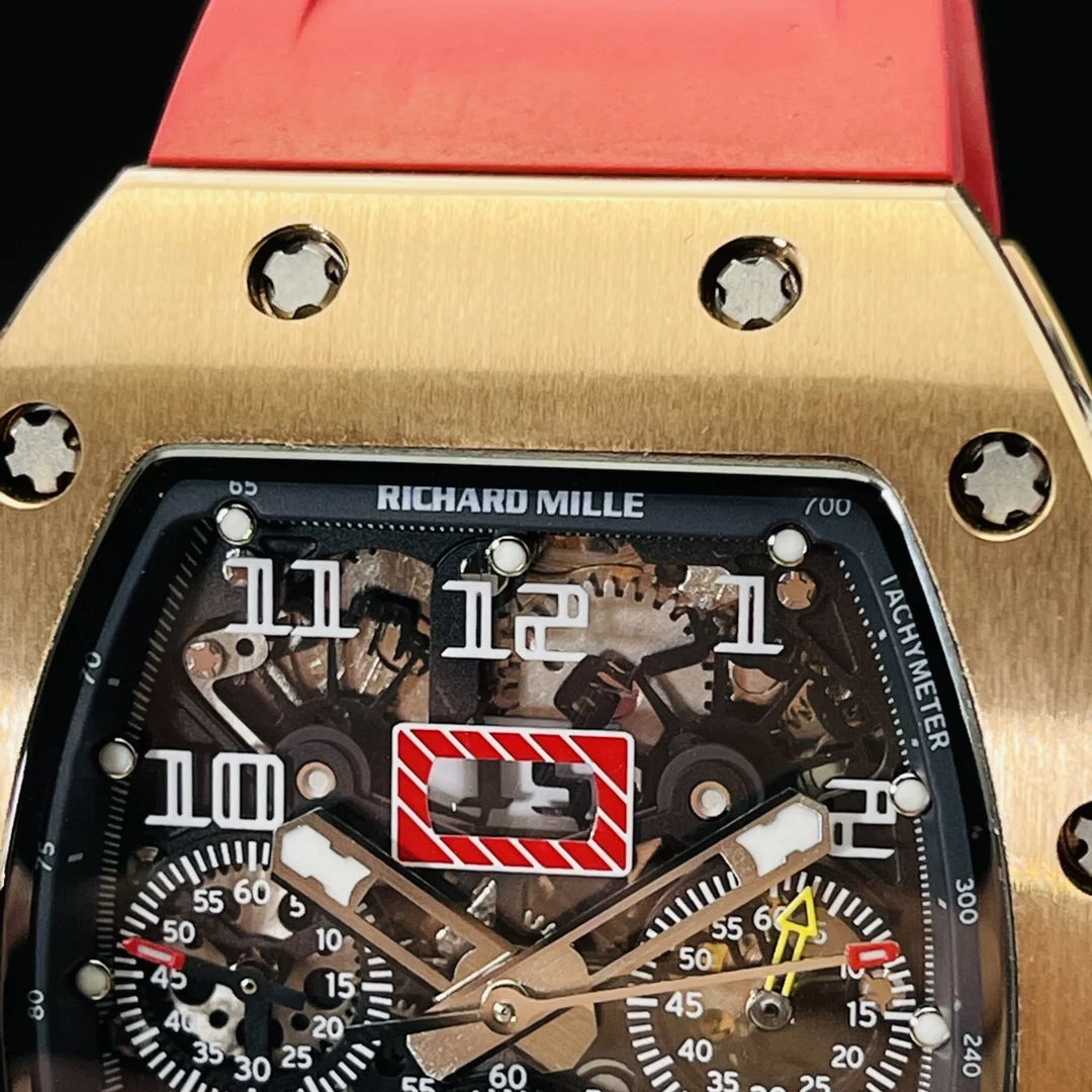 Richard Mille RM Titanium Black Dial RM 011 — photographed off the sweep