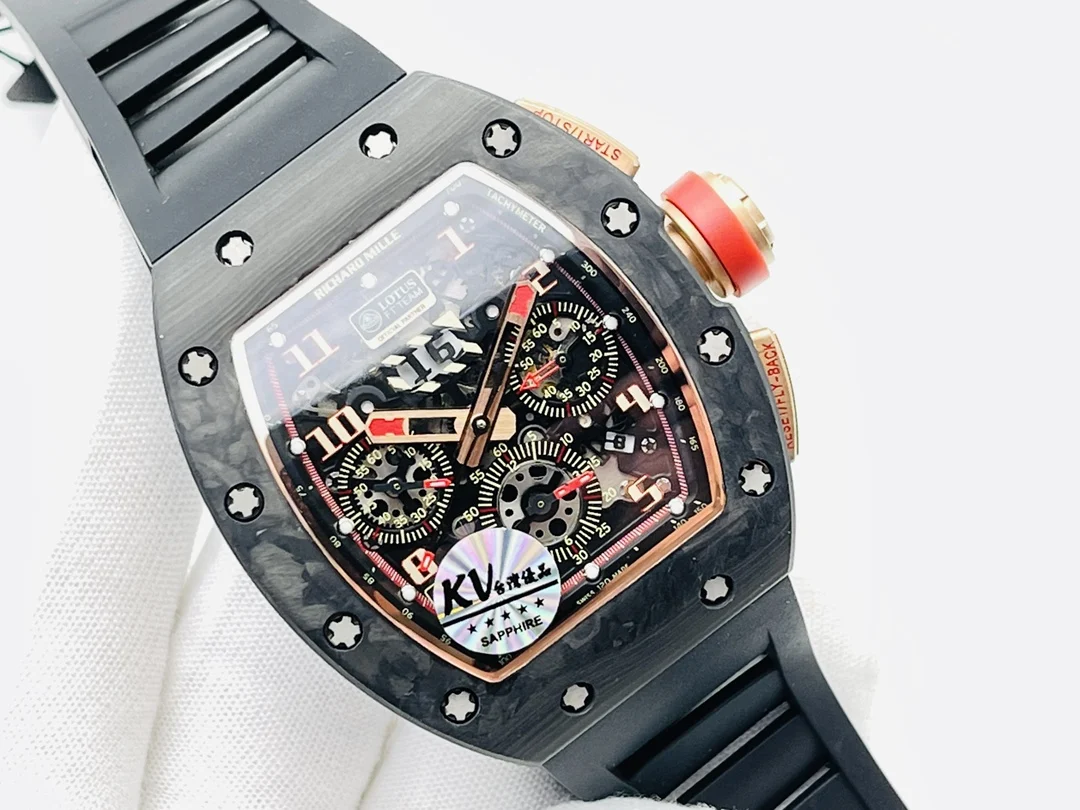 Richard Mille RM Titanium Black Dial RM 011 — photographed off the sweep